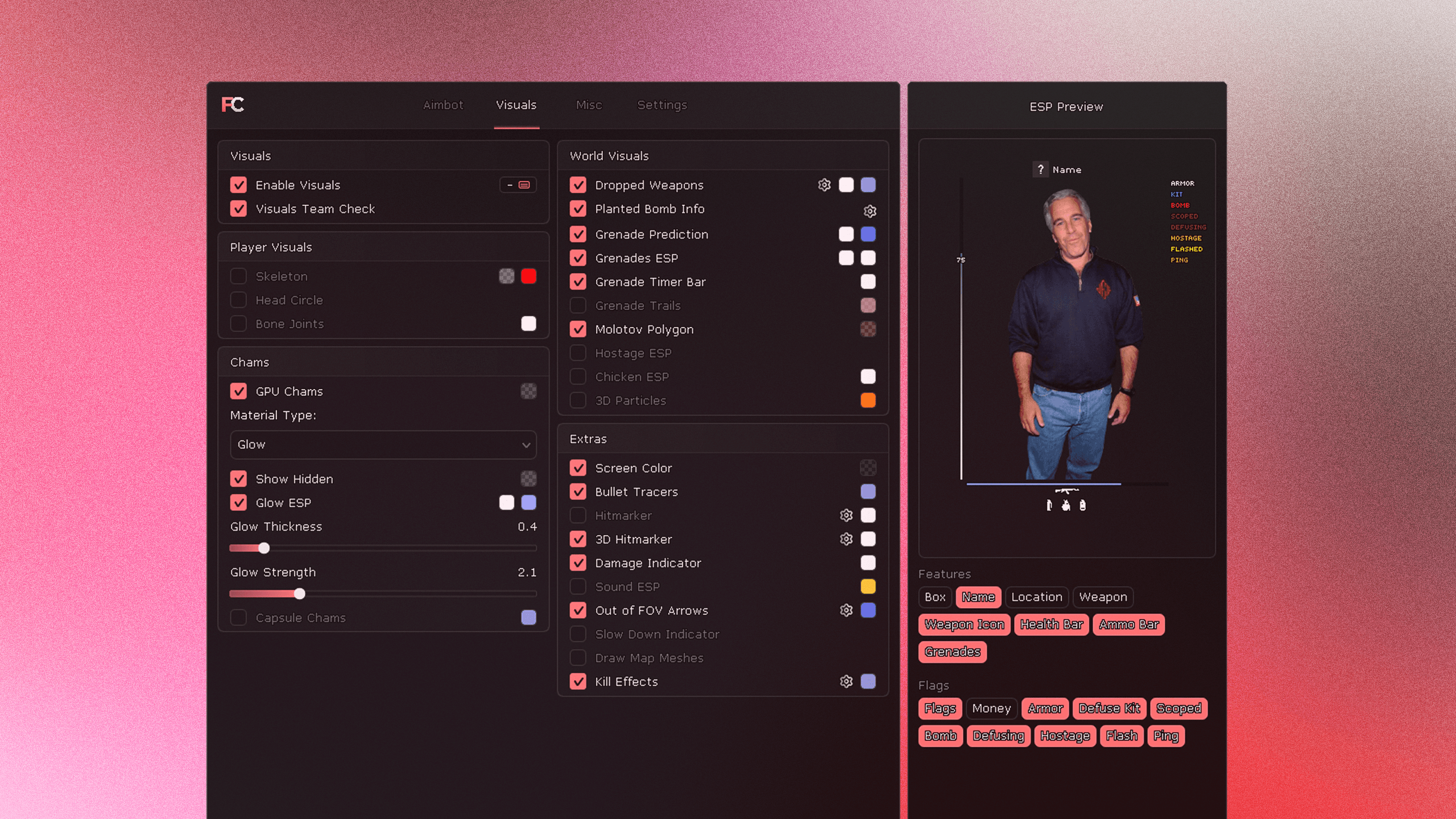 A preview of Final's easy-to-use menu